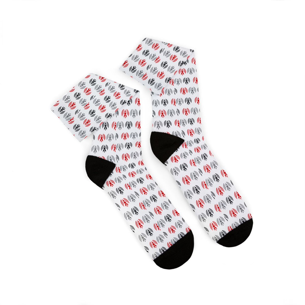 Rocket Crew Socks - Brick Pattern Sublimation Socks