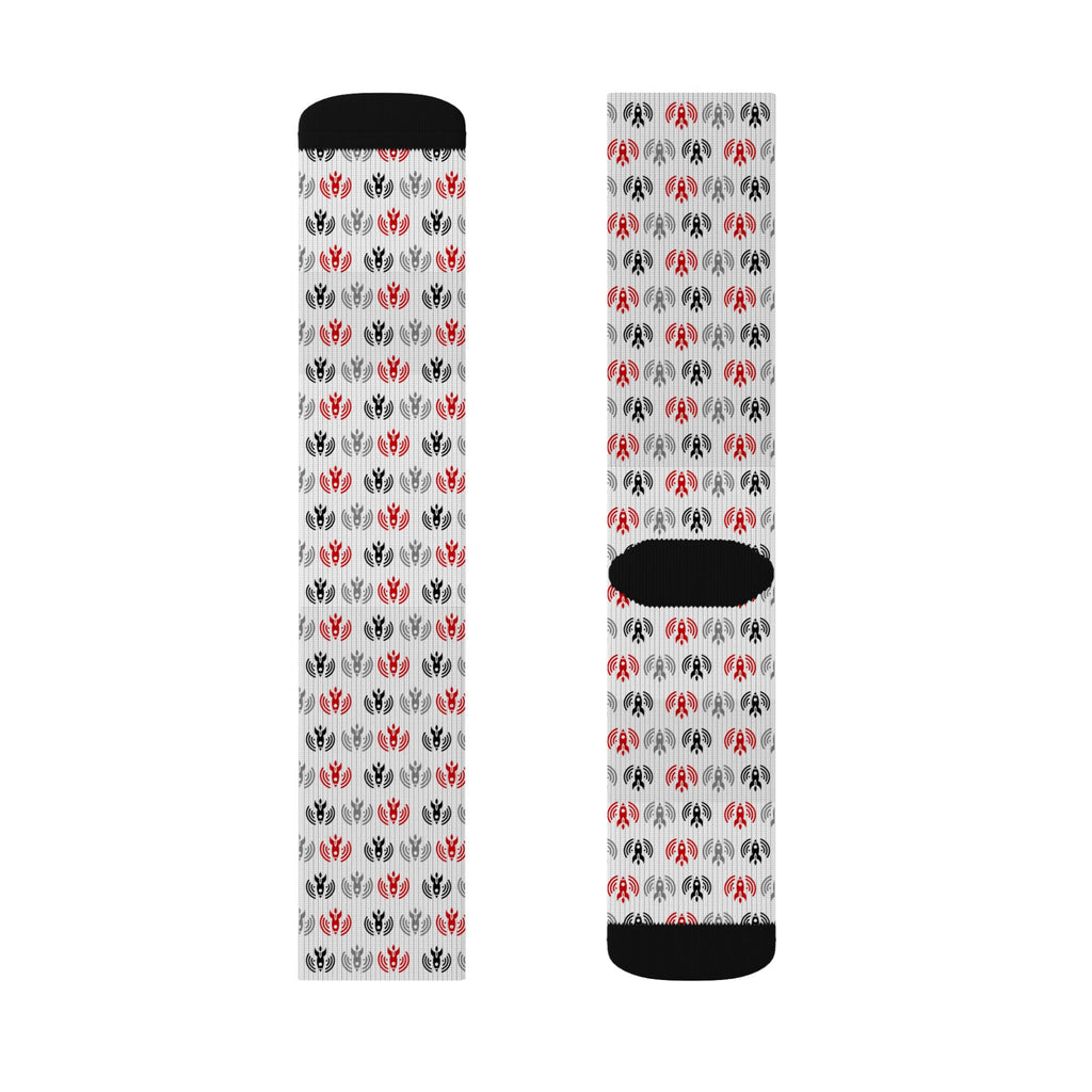 Rocket Crew Socks - Brick Pattern Sublimation Socks