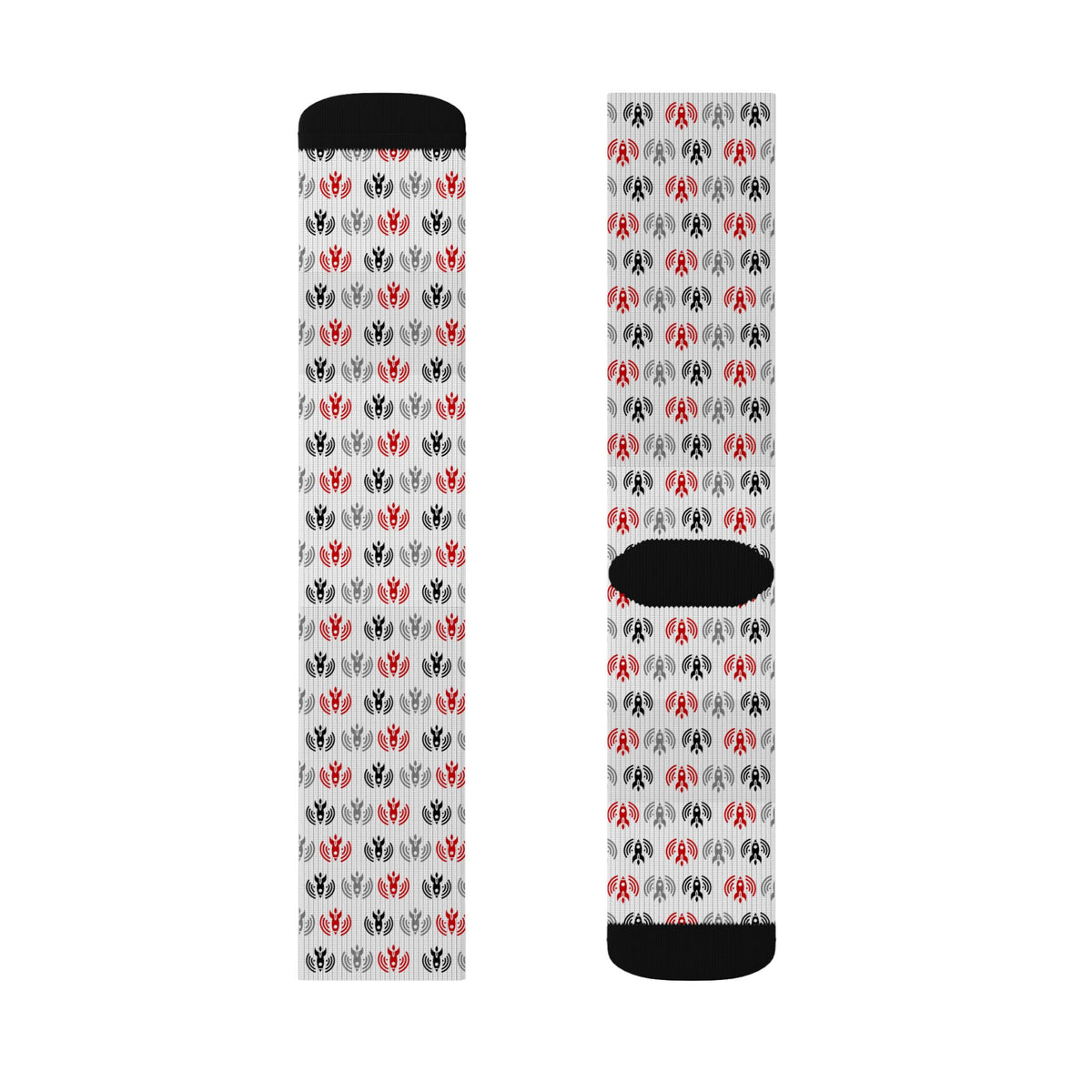 Rocket Crew Socks - Brick Pattern Sublimation Socks
