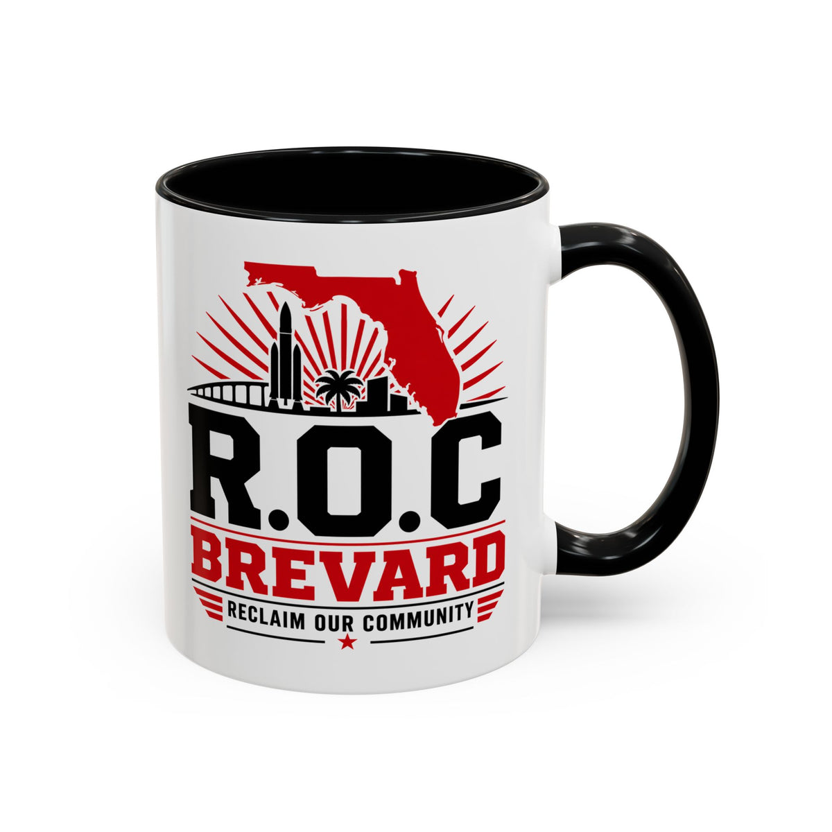 ROC Brevard Accent Coffee Mug — Reclaim Our Community Florida Souvenir (11/15oz)