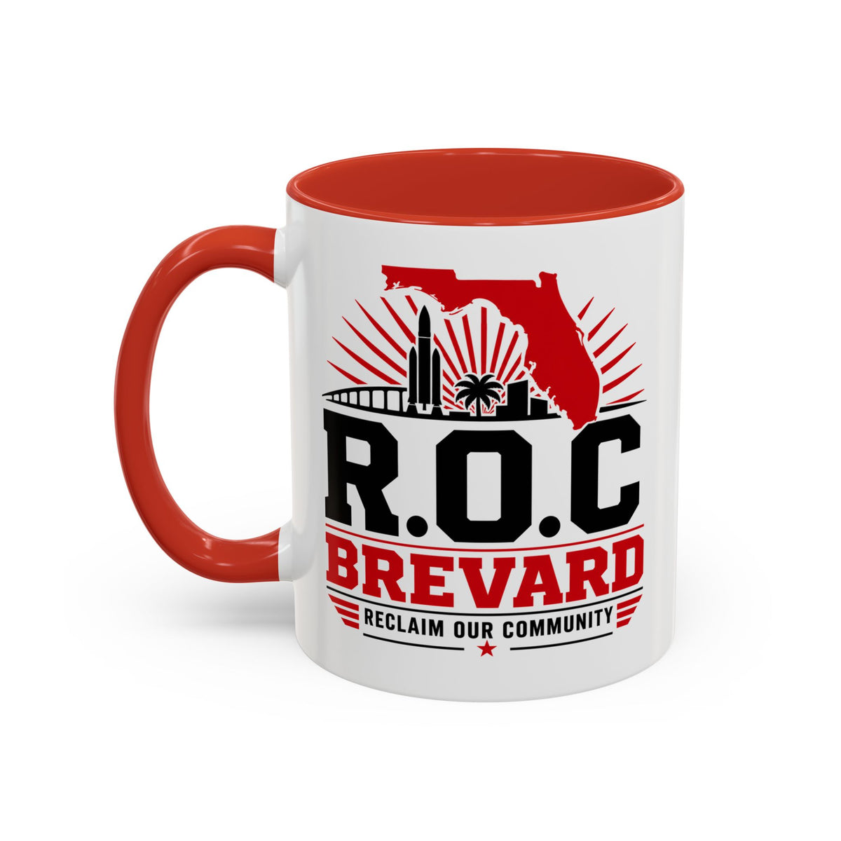 ROC Brevard Accent Coffee Mug — Reclaim Our Community Florida Souvenir (11/15oz)