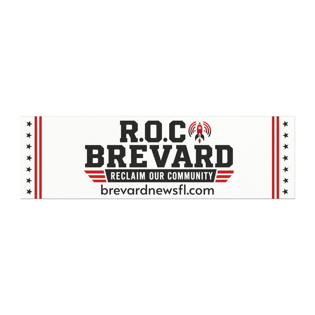 R.O.C. Brevard Car Magnet — Reclaim Our Community Promotional Bumper Magnet