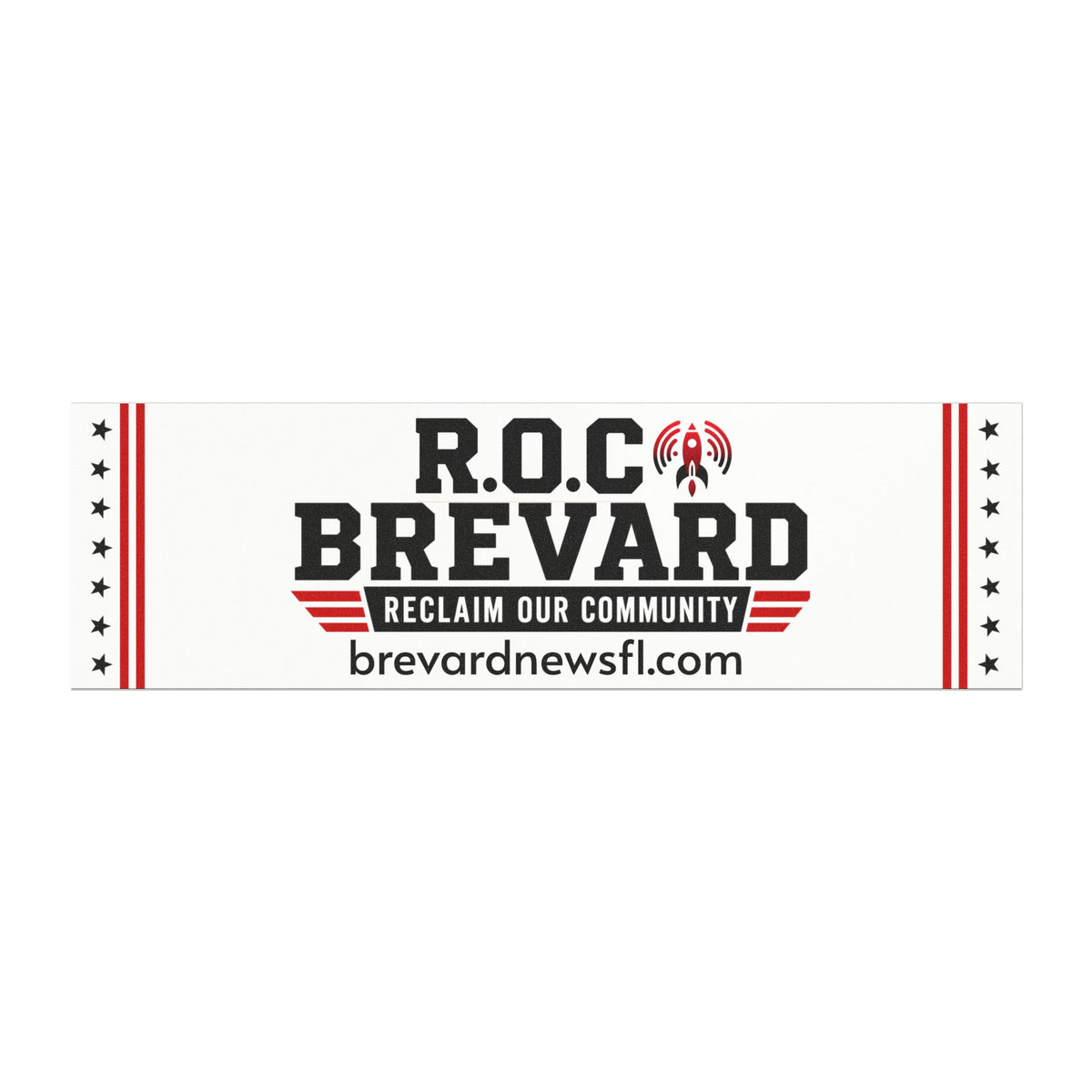 R.O.C. Brevard Car Magnet — Reclaim Our Community Promotional Bumper Magnet