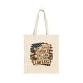 Tote Bag — "You Cannot Enforce the Law by Acting Lawless" Vintage American Flag Tote